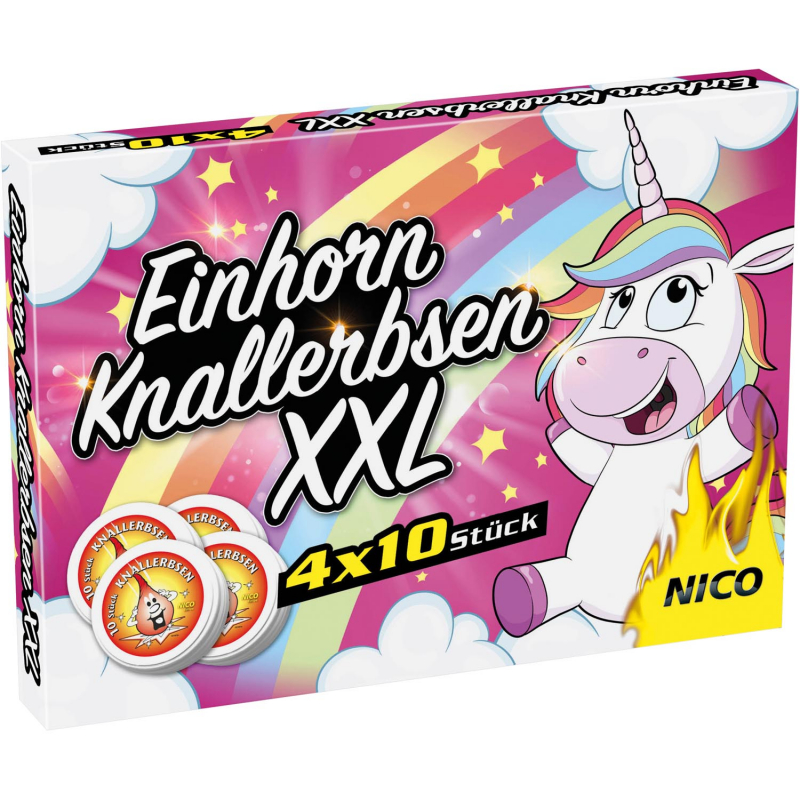 Einhorn-Knallerbsen XXL