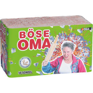 Lesli Batterie Feuerwerk BÖSE OMA Brenndauer ca 40 Sekunden